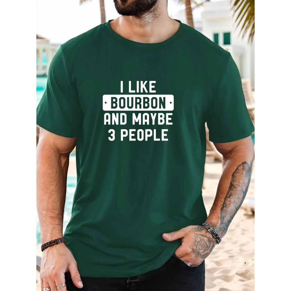 Men's T-Shirt 100% Cotton Summer Casual Soft Creative Letter Print Round Neck Breathable Short Sleeve T-Shirts 2025 New Tees
