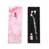 Magic Flower Glass Pen Starry Sky Dip Pen Set Student Gift Creative Crystal Fountain Pen Glass Dip Pen Writing Kit With Ink