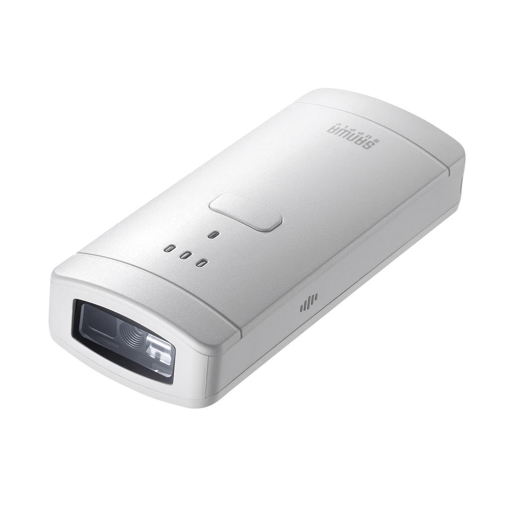 SANWA SUPPLY Bluetooth 2D Barcode Reader (Antibacterial) BCR-BT2D3W