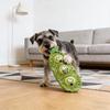 Plush Pea Dog Chew Toy Squeaky IQ Training Food Hiding Pet Interactive Toy Small Medium Large Breed Dogs Teething Cleaning Enrichment Toy