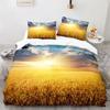 Gold Wheat Field Duvet Cover Natural Scenery Print Bedding Set Microfiber Twin Queen King Comforter Cover For Kids Adults Decor