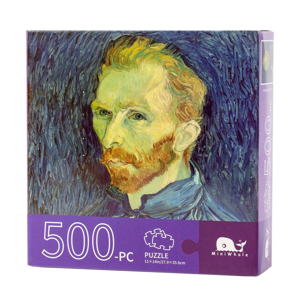 Exquisite Van Gogh Oil Painting Plane Puzzles 500 Pieces, Paper Children'S Puzzles 1000 Pieces