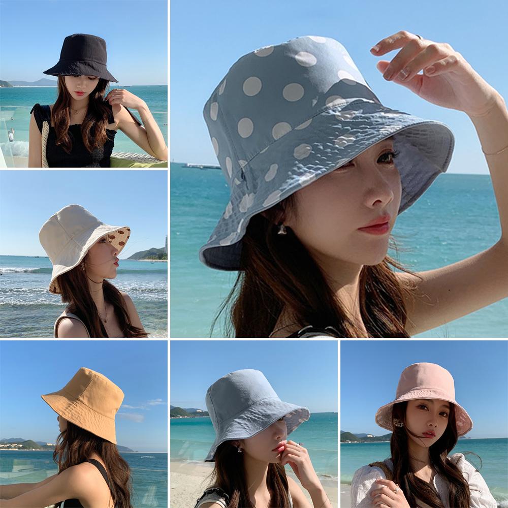 

Складная шляпа от солнца с козырьком в горошек, элегантная рыбацкая шляпа для женщин