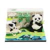 Calendrier 2026 Décoration de bureau Bloc-notes 3D Jardin de bambou Panda Noteovel Cadeau