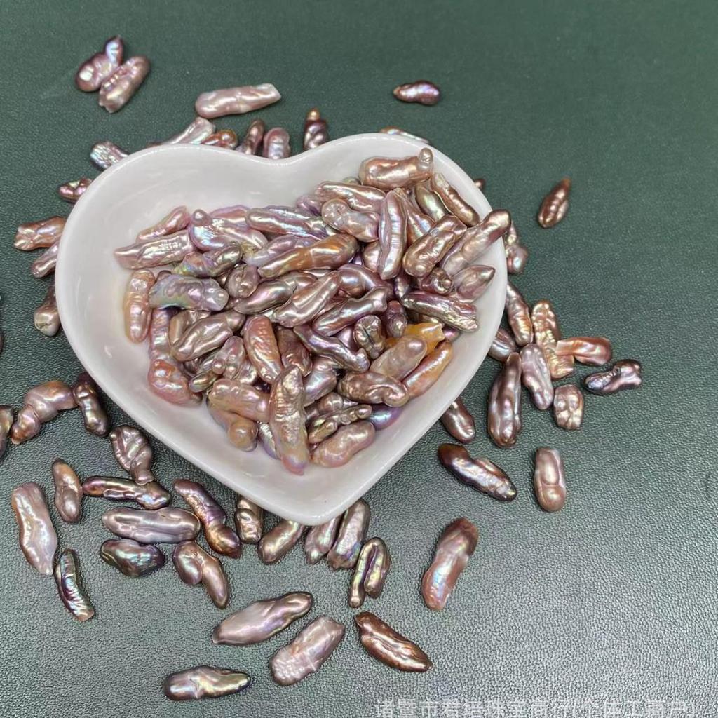 Iridescent Purple 6-7mm Freshwater Pearl Baroque Beads for DIY Jewelry