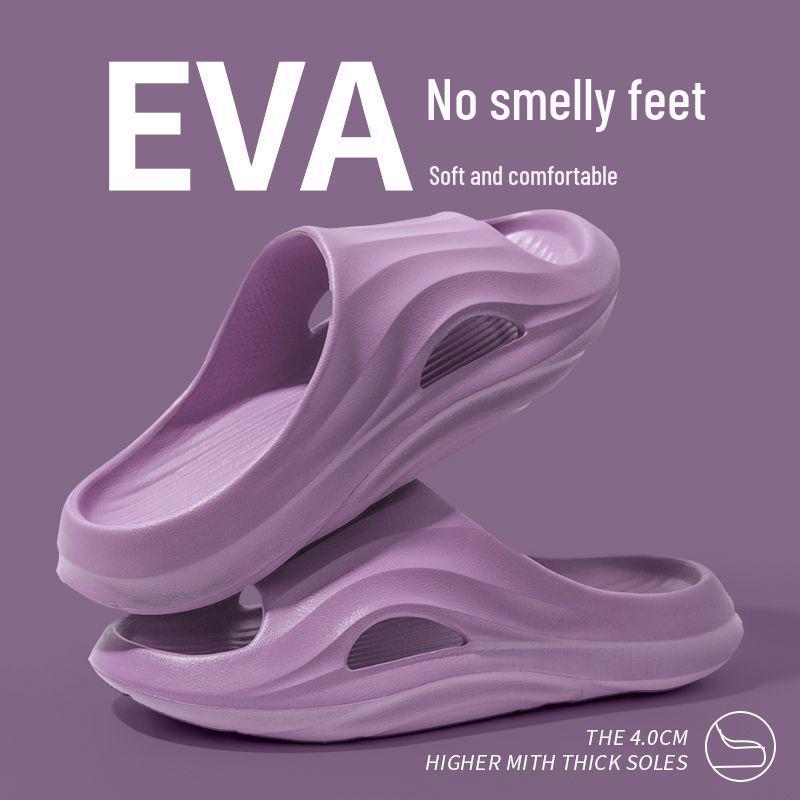 

Летние нескользящие тапочки из ЭВА для ванной - Прохладные домашние тапочки для женщин и мужчин 38-39 фиолетовый