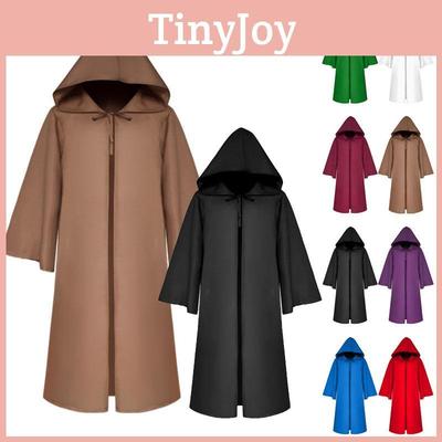 Stilvoller Star Wars Jedi Krieger Kapuzenumhang Umhang Robe Kostüm für Kinder und Erwachsene