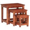 3 Piece Solid Acacia Wood Nesting Tables
