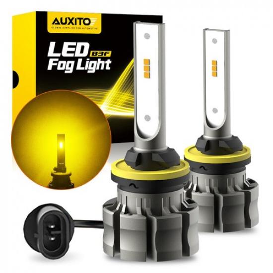 

AUXITO Pair 880 890 899 LED Fog Light Driving 4000LM Lamp DRL Bulb Golden Yellow
