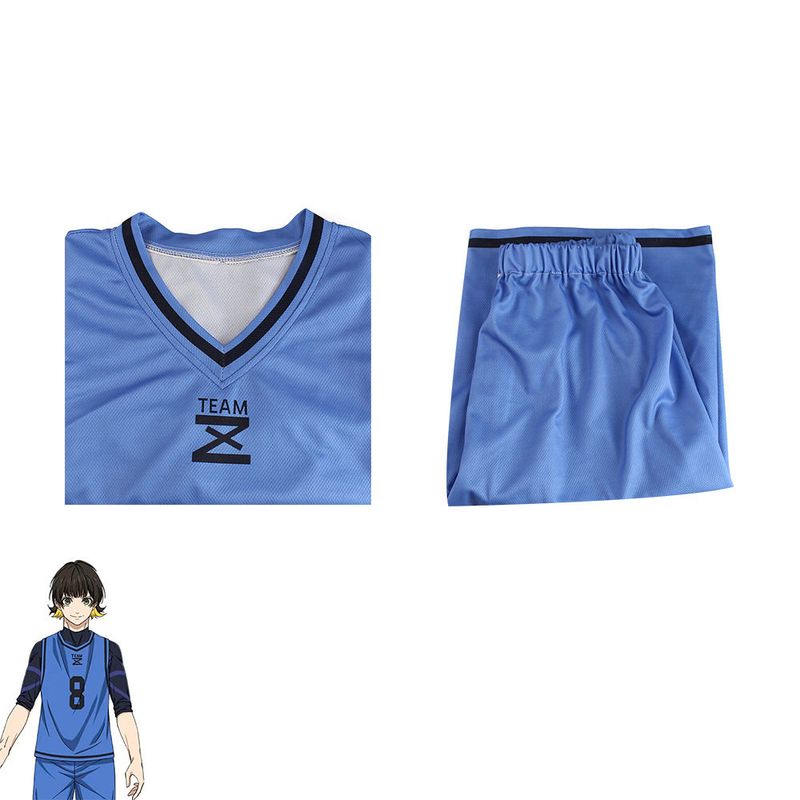 Blue Prison Jersey Jiseiichi Cosplay Costume Bachira Meguru Chigiri Hyoma Kishin Renzuke No. 11 Jiseiichi Cosplay Costume