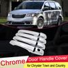 For Chrysler Town and Country Voyager 2008~2016 Chrome Door Handle Cover Trim Catch Set Car Styling Accessories 2009 2010 2011