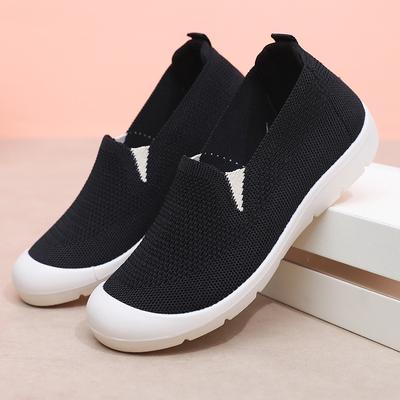 Chaussures décontractées pour hommes et femmes, nouvelles chaussures d'automne en tissu, maille respirante, loisirs, semelles creuses souples, chaussures de marche confortables et antidérapantes