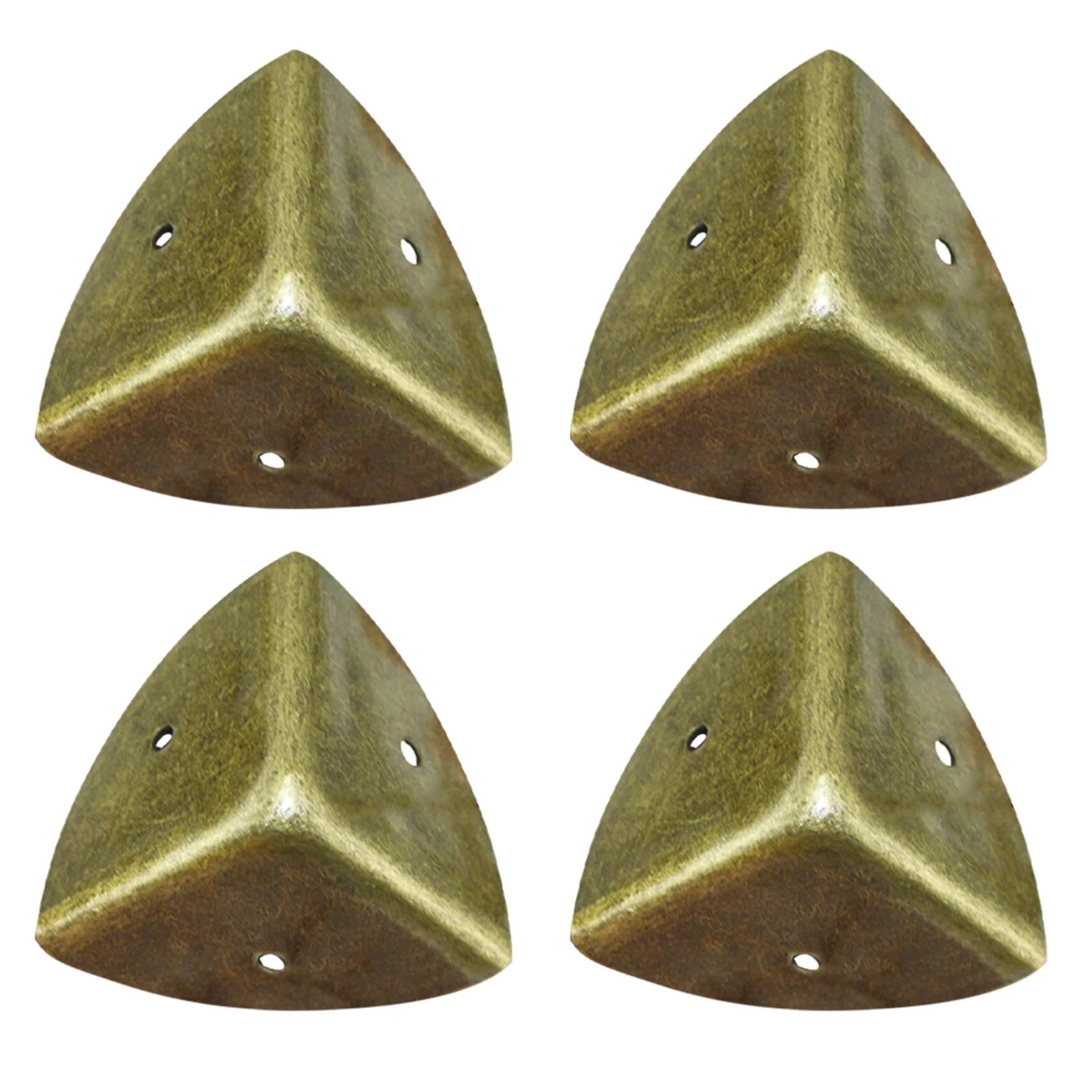 

4 шт. Металлический уголок, протектор, угловая распорка, винтажная шкатулка для драгоценностей, декоративные защитные уголки, защитный уголок для деревянного ящика