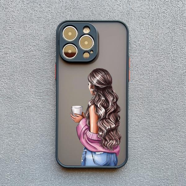 Young Girl Pattern Phone Case for iPhone 11 12 13 Pro Max Mini 14 15 Plus Pro Max 7 8 Plus SE 2020 X XR XS Shockproof Back Cover