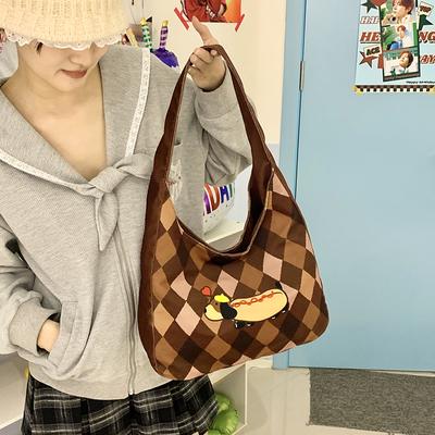 Pretty Graffiti Illustration Women's Bags Autumn New High Capacity Leisure Time Commute Versatile Single Shoulder Bag