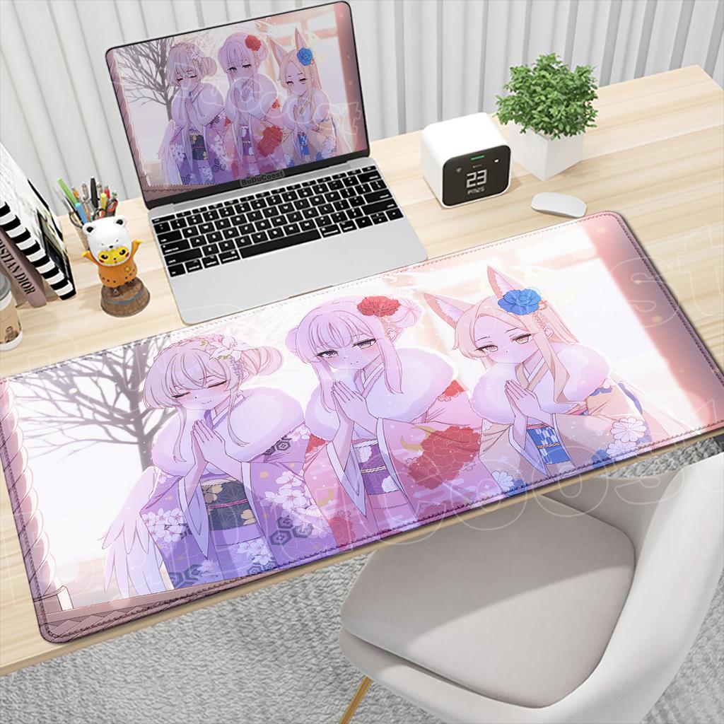 HD Blue Archive Misono Mika Printing Mousepad desktop protection pad Office accessories Non-slip Keyboard Mat desk organizers