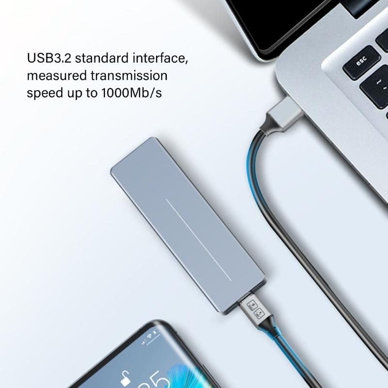 USB To TypeC Cable 10Gbps Fast Charging Support 60W Power Delivery and Data Transfer Travel USB A To C Cord