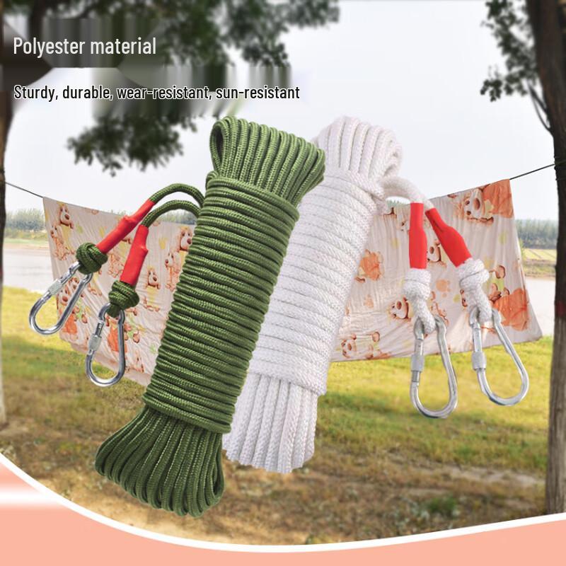 Ruifulake Outdoor Nylon Rope with Steel Wire Core