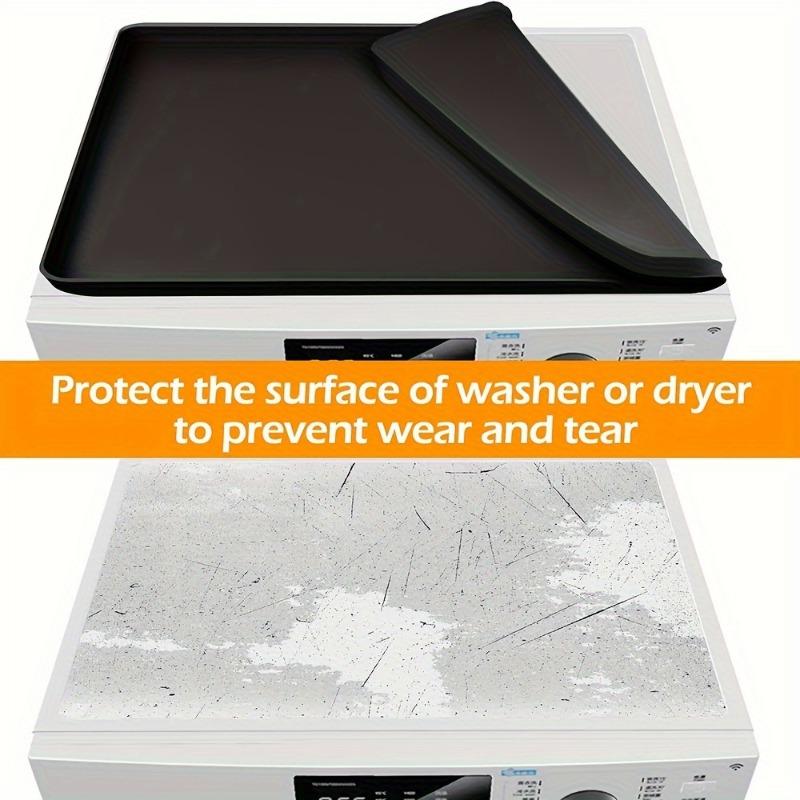 1pcs Silicone Washing Machine Cover Large Thick Waterproof Dustproof Top Mat Pad for Home Appliances Protection Storage Pad