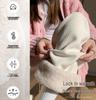 Women's Extra-Long White Lambswool Chenille Wide-Leg Knit Pants for Autumn/Winter (Tall Size 175)