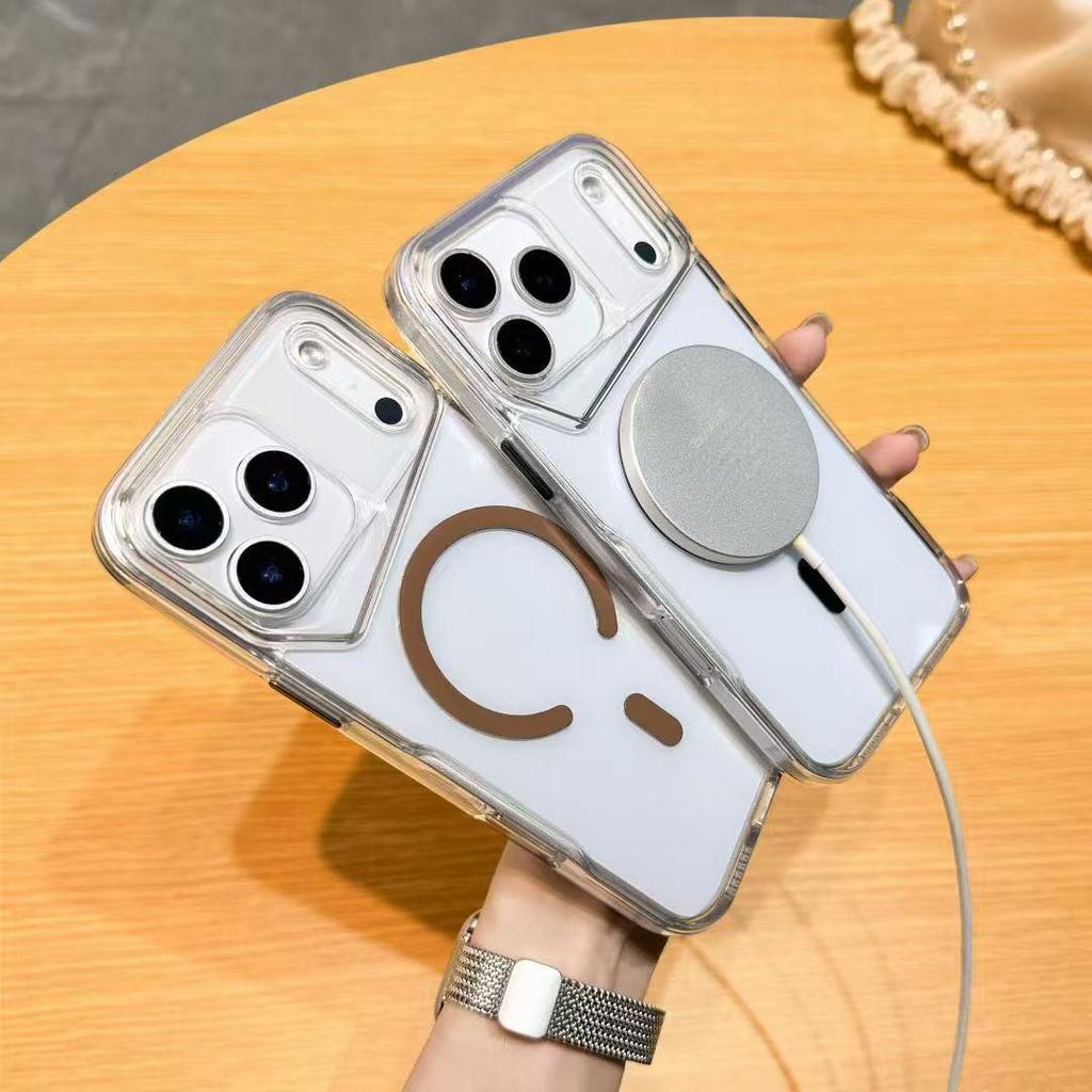 Applicable To Apple 11Promax Mobile Phone Case Armor Small Waist Magnetic Suction iPhone11 High Transparency Anti-drop 11 Protective Case