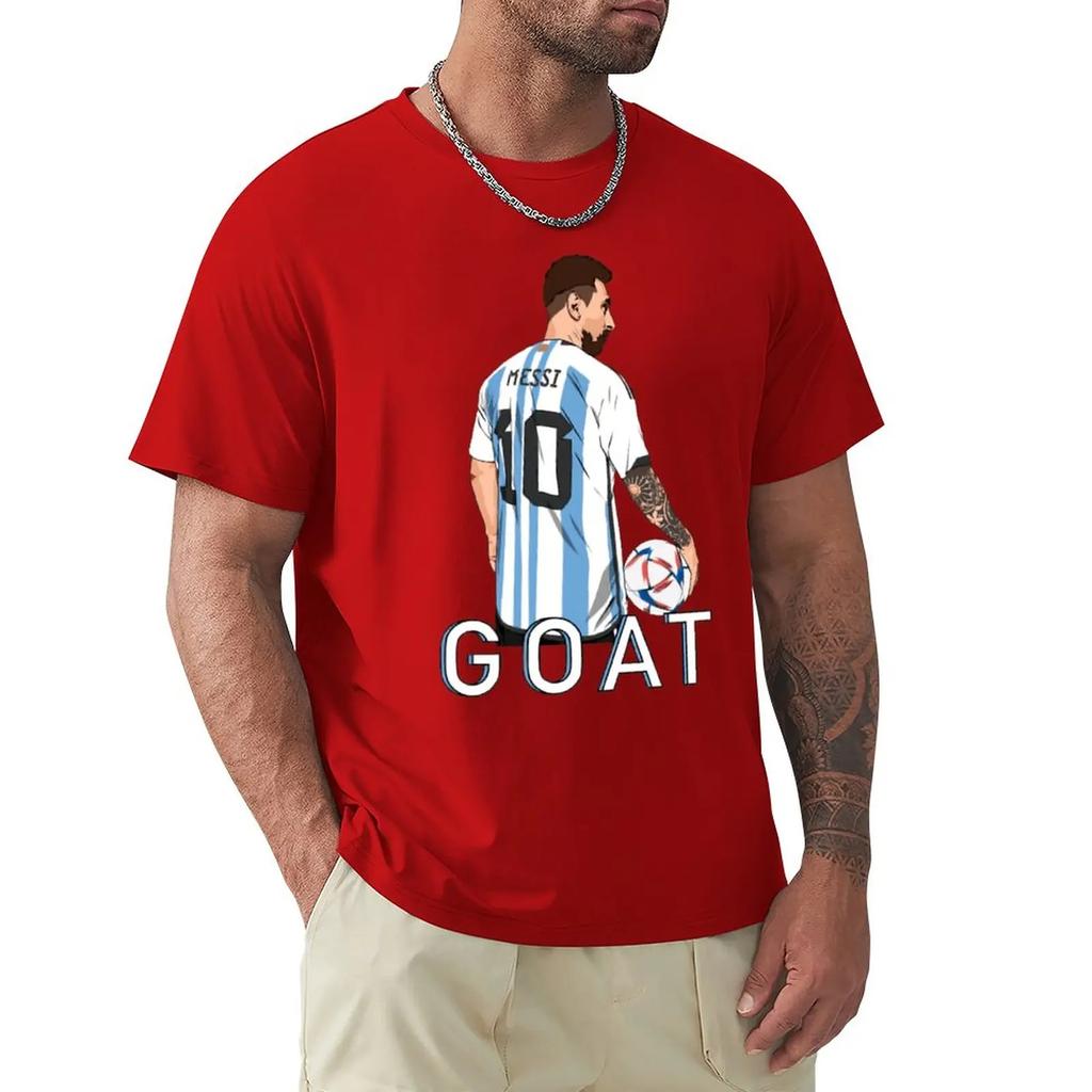 High Quality Casual Graphic Movement Tra CELEBRATION Lionel And Andrés And Messi And Argentina No.10 GOAT Caricature 50 Top Tee