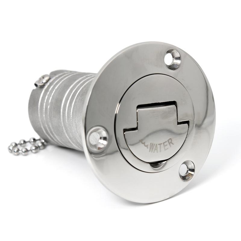 ZMFJH 45/90Degree Deck Filler Caps for Marine Boat 38mm 50mm 316 Stainless Steel Deck Filler Key Cap GAS DIESEL FUEL WASTE WATER