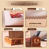 2026 Chinese Classical Style Desk Calendar: Wooden Stand, Business Gifts, Thank You Promotion, Customizable Logo Printing