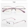 M6719S Retro Semi-Rimless Pure Titanium Eyeglass Frame for Men & Women, Prescription-Friendly for Myopia