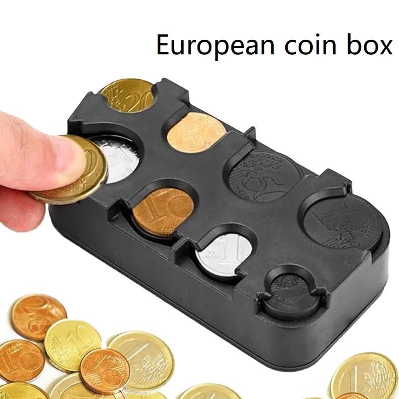 Euro Coin Mechanism Storage Holder Box Taxista Purse Collection Coin Storage Box for Euros CXG02
