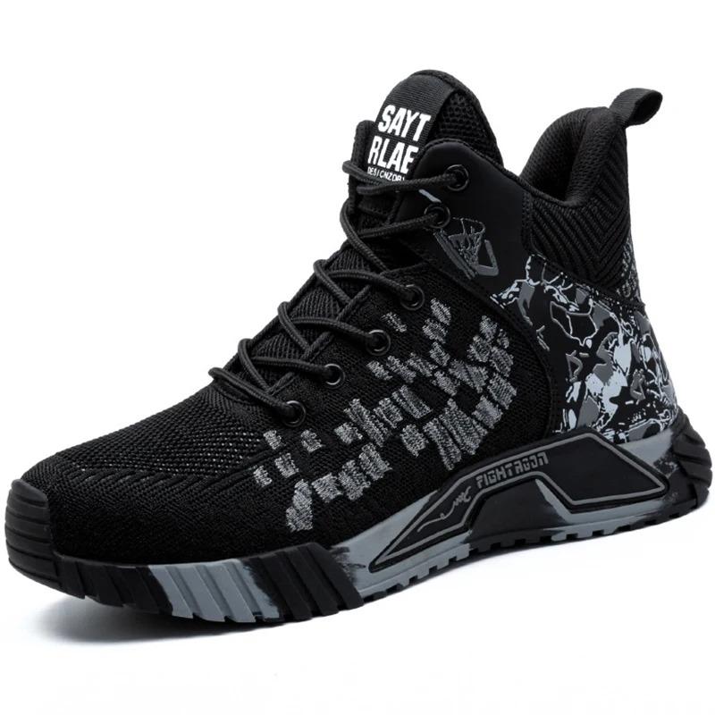 High Top Safety Shoes Men Work Shoes Men Women Work Safety Boots Men's Work Shoes Security Protective Boots