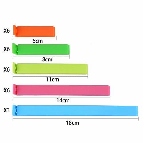 CCINEE Bag Closure Clips, Sealing for Food Storage, Moisture-Proof, Keeps Food Fresh, Prevents Oxidation, and Storing Snacks In the Kitchen, Durable,