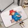 Home Decor Cute P-Paddington Bear Doormat Cartoon Carpet for Bedroom Bedside Soft Carpets Living Room Anti-slip Rugs Foot Mat