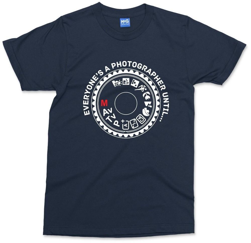 Funny Photography TShirt Vintage Unisexual Camera Hobby Tee Photographer Gift Top S