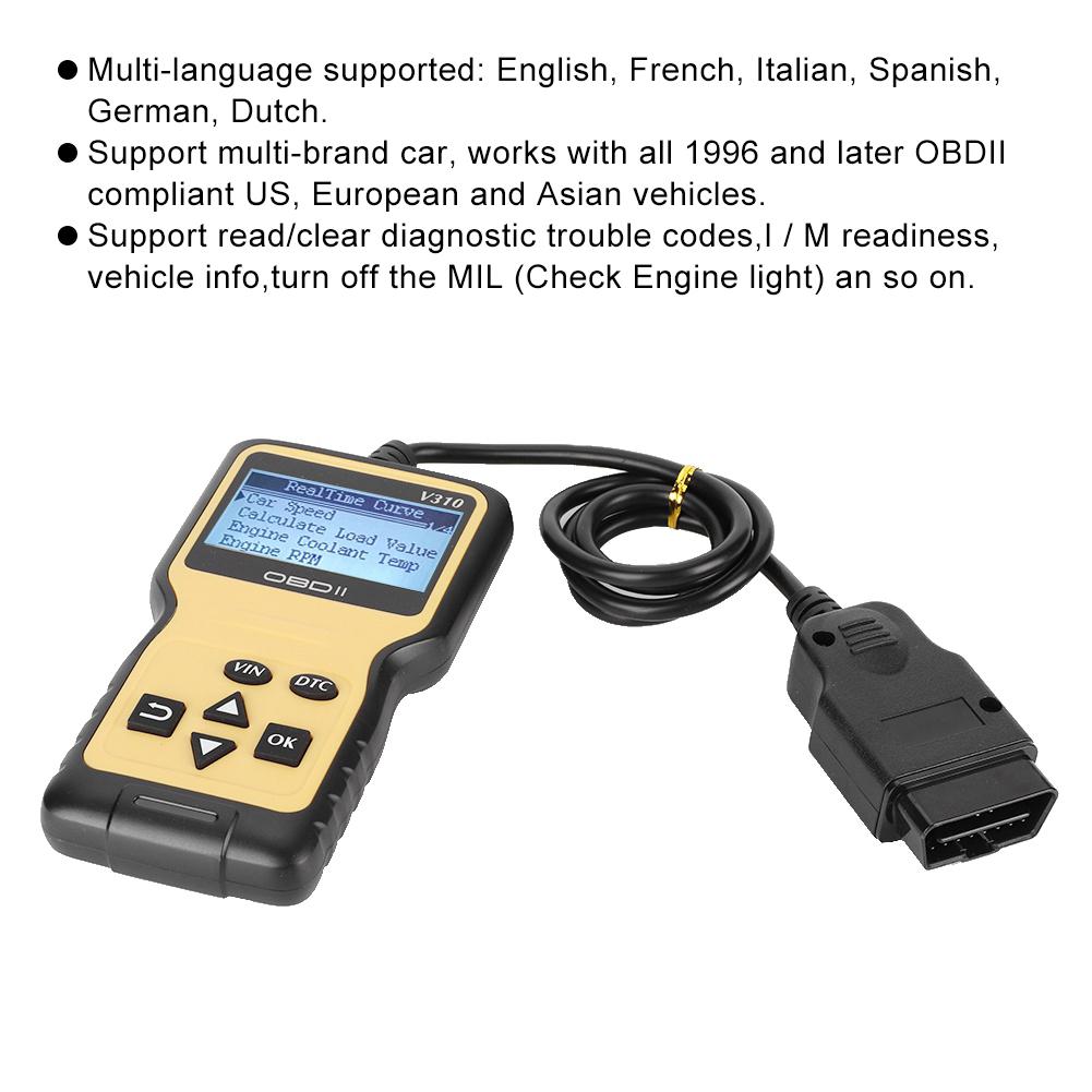 MINI OBD2 Auto Scanner Code Reader Car Check Engine Failure Diagnostic Tool