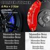 UMEG7 6pcs Brake Caliper Sticker Heat Resistant Decal Car Decoration For Mercedes Benz W204 W124 W201 W202 W212 W220 W205 GLA CLA GLC