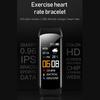 C5S Bluetooth-kompatibilní Vodotěsný Monitor srdečního tepu Spánku Fitness Sportovní Chytrý náramek