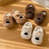 Cartoon cotton slippers female winter cute puppy home indoor plush warm non-slip couple cotton drag male