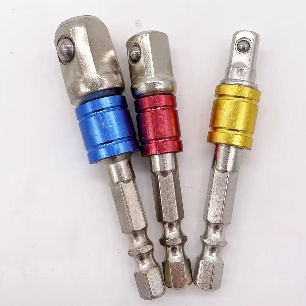3Pcs 1/4'' 3/8'' 1/2'' Socket Extension Adapter Electric Socket Conversion Rod