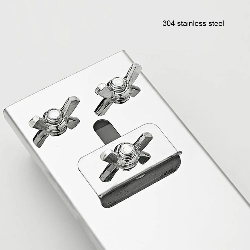 Ostrzałka ze stali nierdzewnej antypoślizgowa narzędzie chowany uchwyt do ostrzenia kamienia regulowany antypoślizgowy z nakrętkami skrzydełkowymi gadżety kuchenne