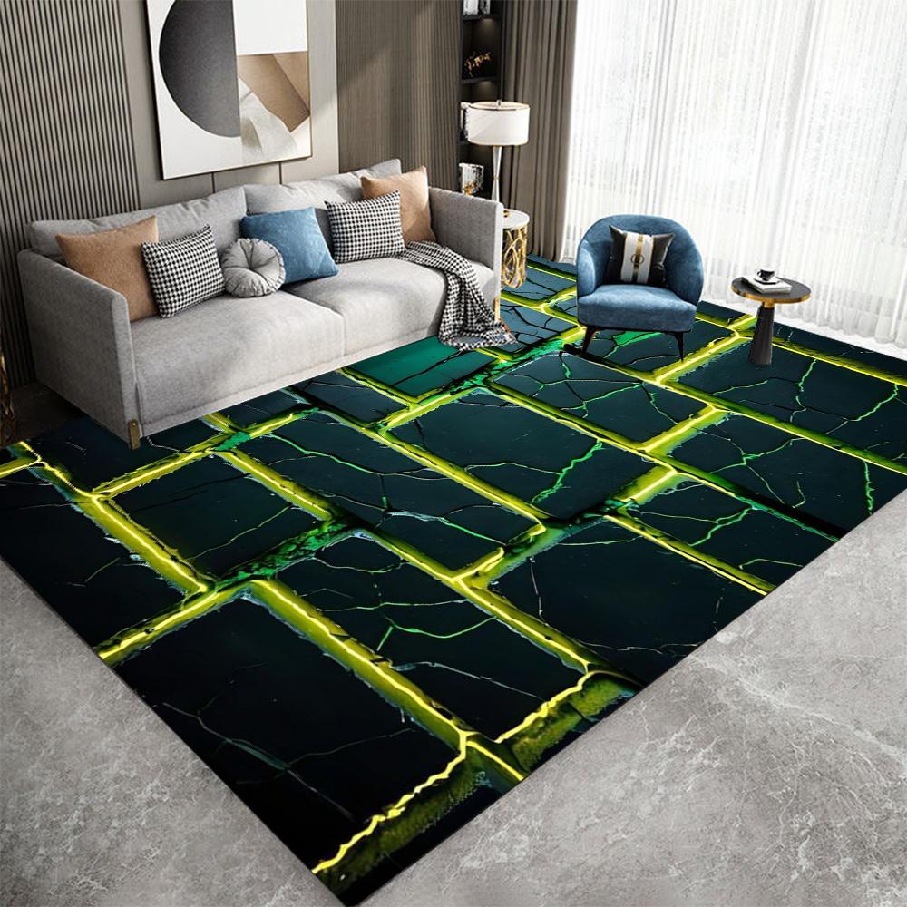 

Cartoon Landscape Carpet Non Slip Washable Rug for Living Room Kitchen Sofa Table Balcony Exquisite Decoration Mat 60*90cm