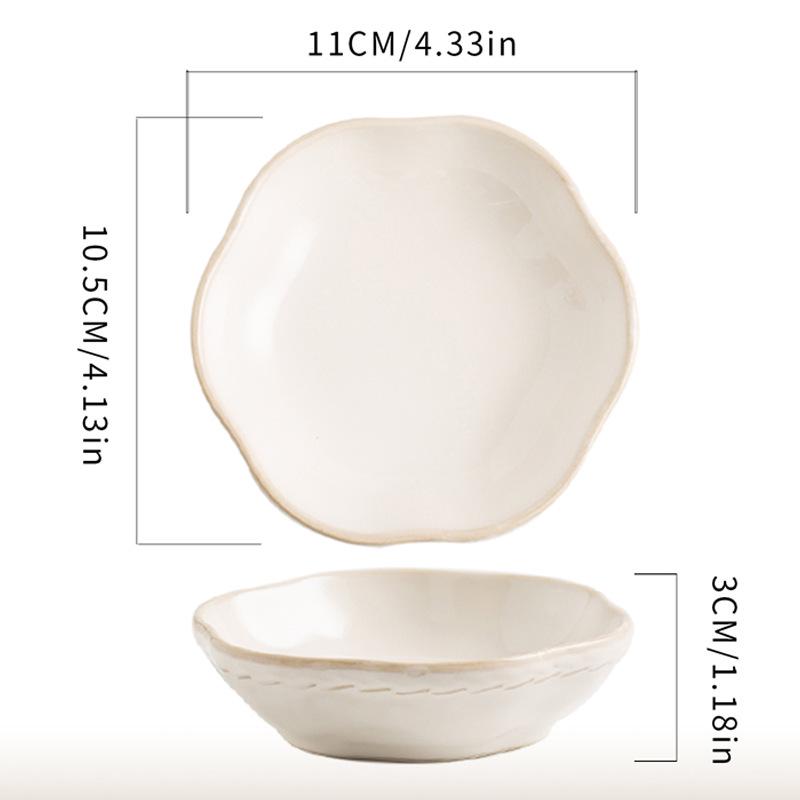 INS Jewelry Tray: Kiln-Fired Ceramic Dish for Home Entrance, Ornament Display, Ring & Earring Storage.