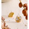 Yhpup French Style Stainless Steel Enamel Pearl Square Flower Stud Earrings PVD Plated Trendy Gold Color Attractive Jewelry
