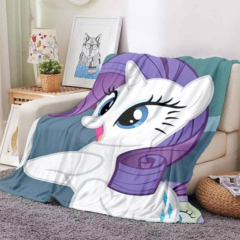 Rarity Little Pony Blanket Suitable All Seasons Soft Comfortable Sofa Office Home Blanket Holiday Gift Blanket Suitable For All Seasons Blanket