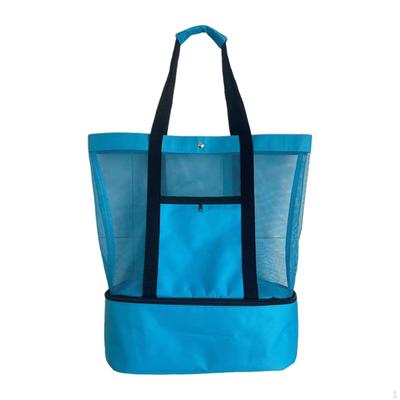 Beach Tote Bag Cooler Leakproof Lightweight Container Storage Pouch Mesh for Lunch,