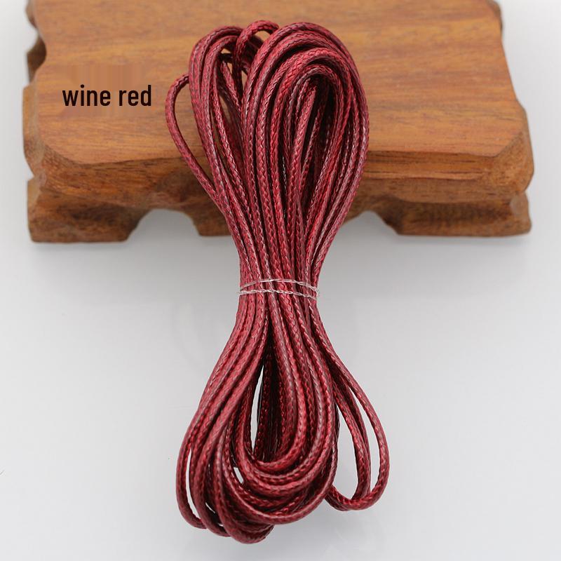 Korean Wax Cord for DIY Jewelry: 2.0MM Snake Pattern Leather Rope for Bracelet & Necklace Weaving