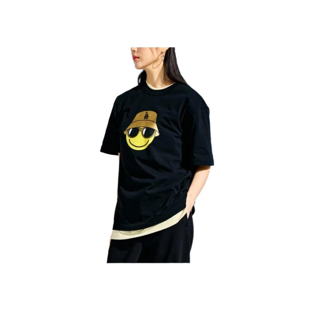 New MLB Set in Sleeve T Shirt Women's Black 3ATSJ0233-07BKS