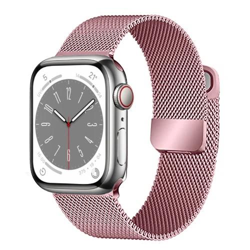 Milanese Loop Band for Apple watch Ultra 9 8 7 6 5 SE 45mm 49mm 44mm/41mm/40mm Metal Magnetic Strap iWatch 11 10 46mm 42mm Band