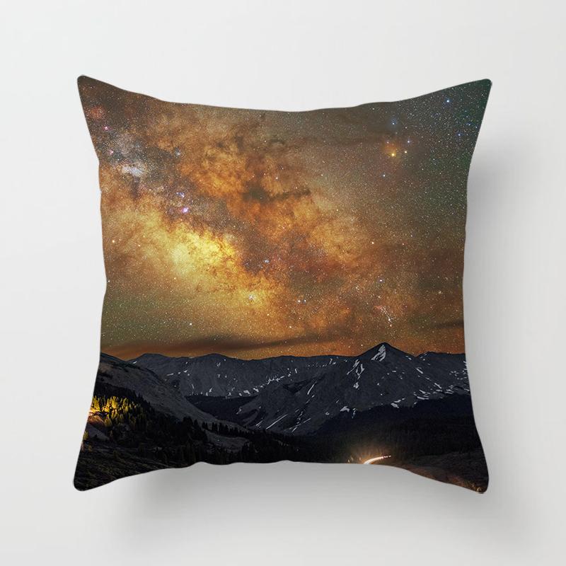 Natural Scenery Beautiful Printed Pillow Cover Sofa Decoration Ornament Office Seat Car Cushion Cover Home Decor Pillow Cover