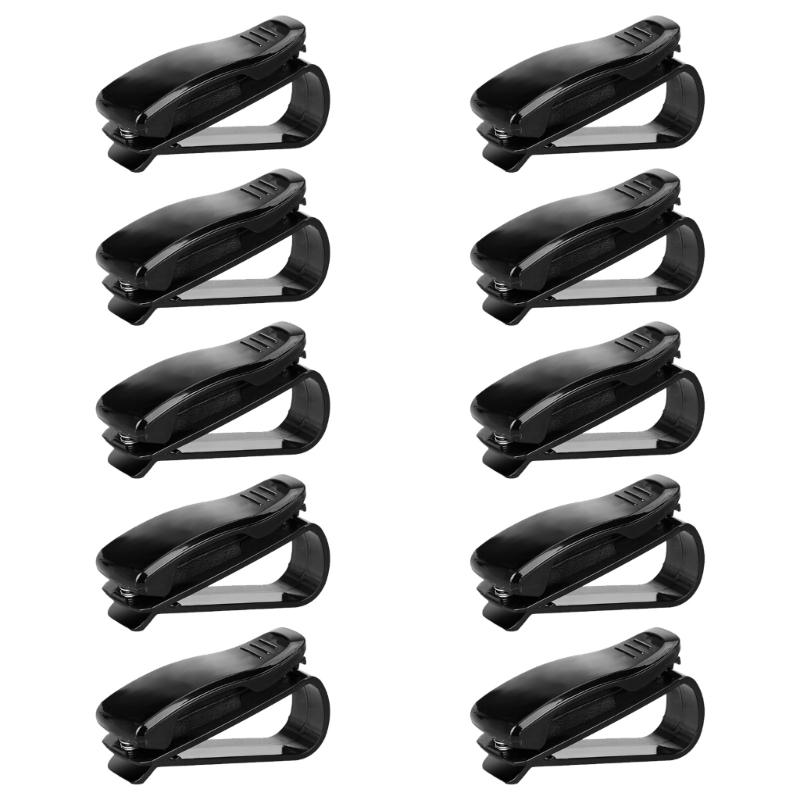 Pack Of 10 Car Visors Eyewear Clip with Quick Installation Universal Vehicle Fit Car Accessories Visors Sunglasses Clip